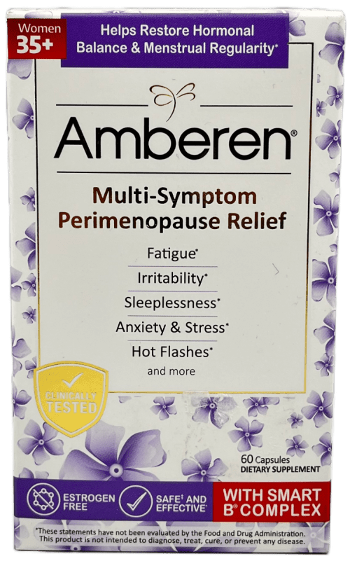 Amberen Multi-Symptom Perimenopause Relief Capsules - 60 Ct
