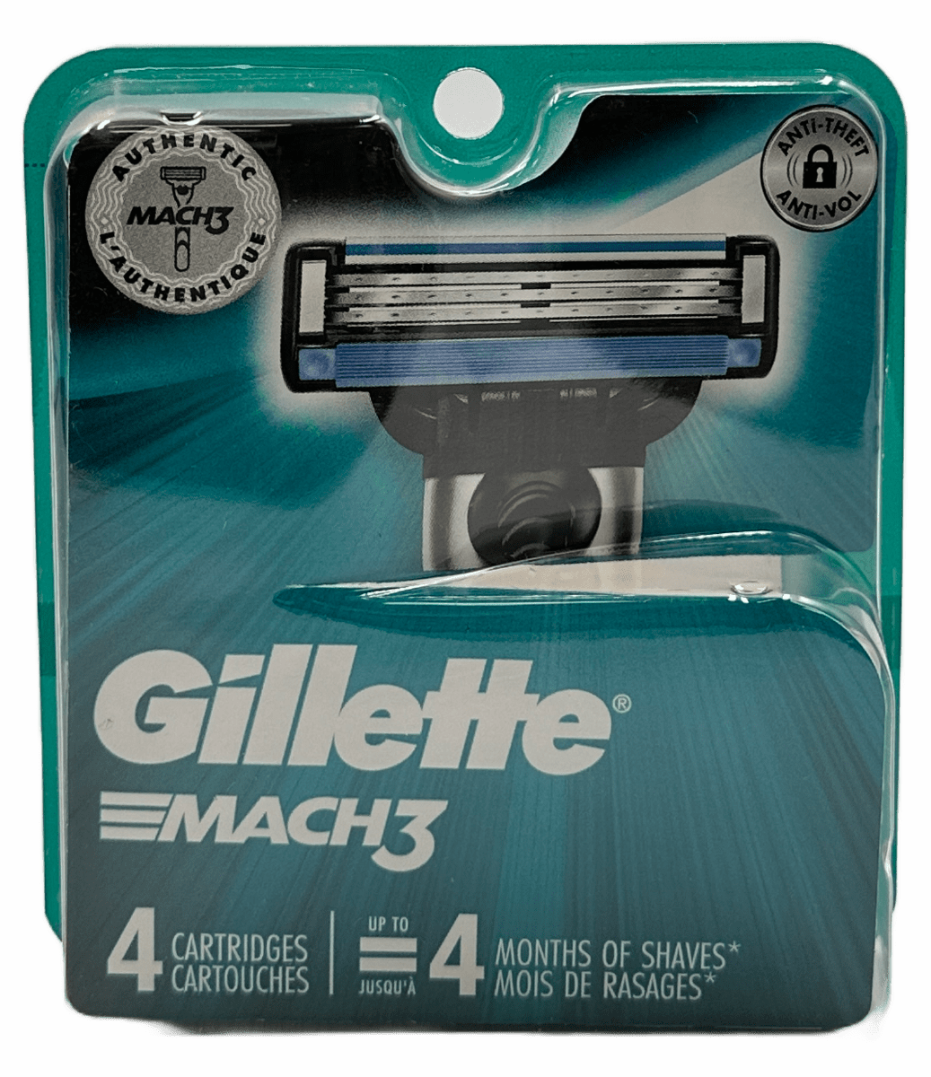 Gillette Mach 3 4 Cartridges - Smooth Shave
