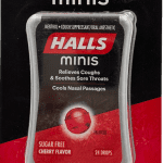 Halls Minis Sugar Free Cherry: 24 Drops of Soothing Relief
