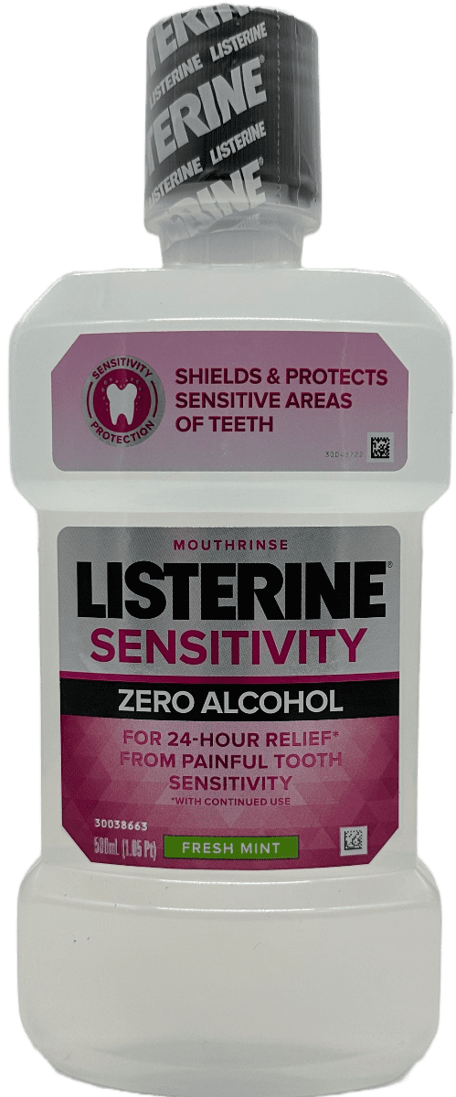 Listerine Sensitivity - Zero Alcohol - Fresh Mint - 500 mL