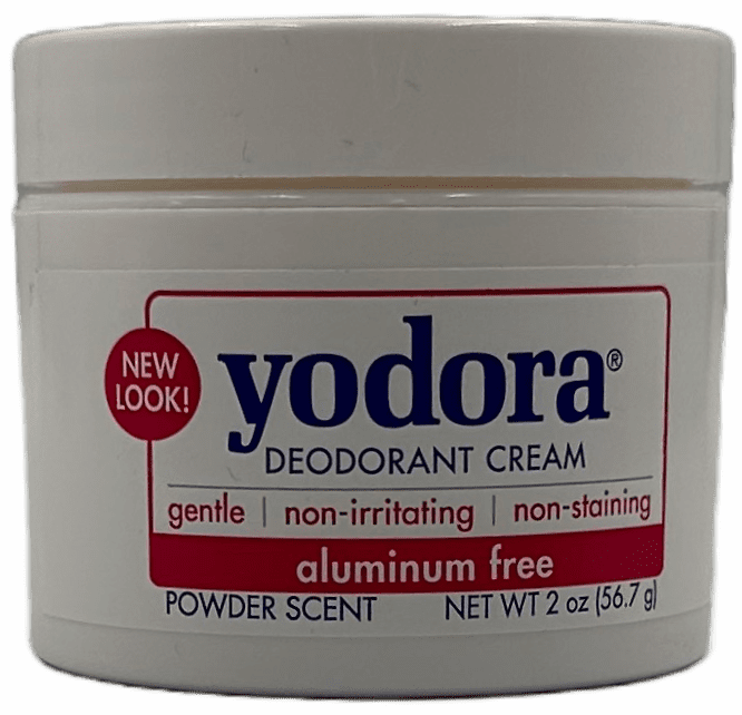 Yodora Deodorant Cream - Powder Scent - 2 OZ
