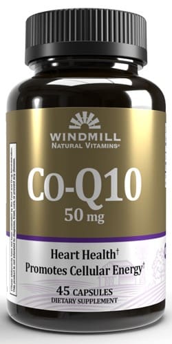 Windmill Natural Source Co-Q10 50 mg - 45 Capsules