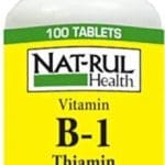 Nat-Rul Health Vitamin B-1 100mg Tablets - 100 Ct