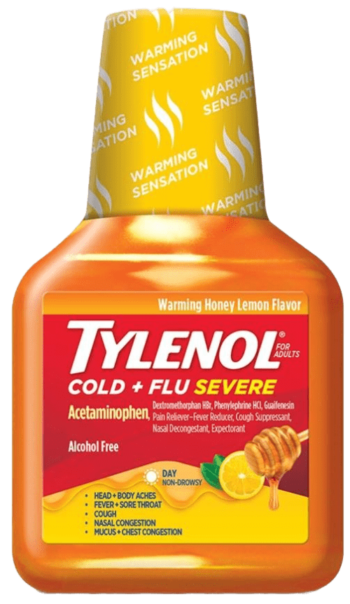 Tylenol Cold Plus Flu Severe: 4-in-1 Honey Lemon Relief