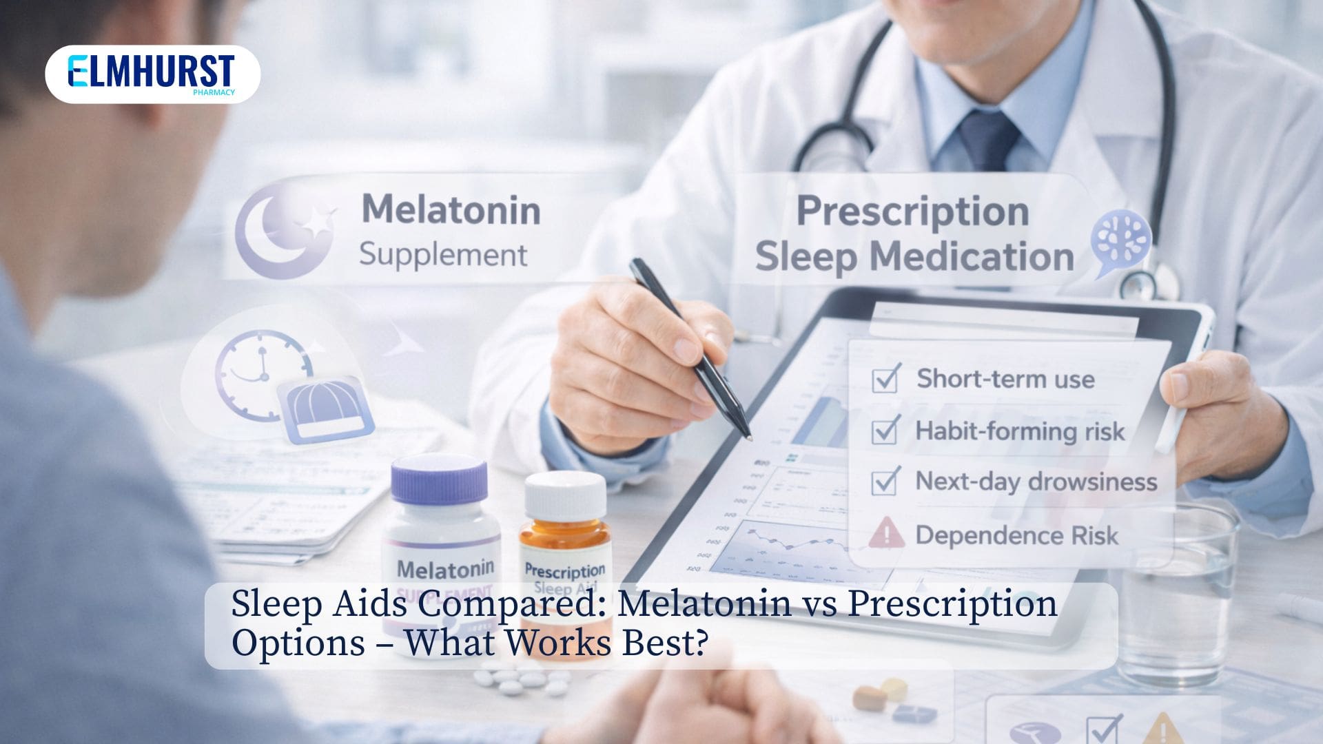 Melatonin vs prescription sleep aids