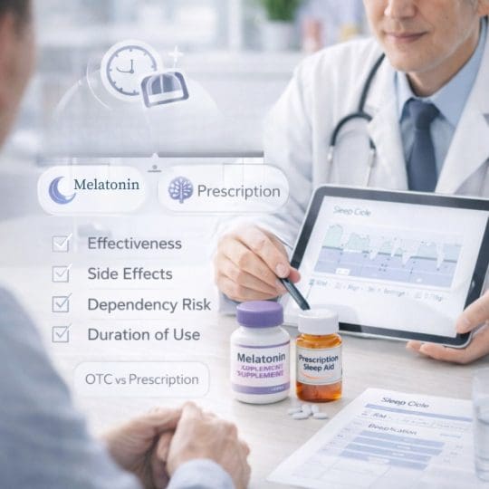 Melatonin vs prescription sleep aids